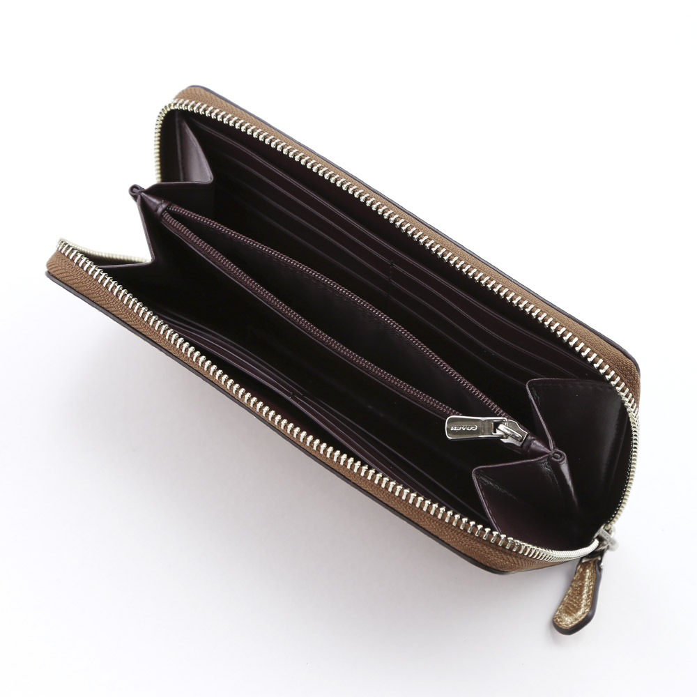 COACH OUTLET コーチアウトレット ポップスタープリントラウンド長財布 F39085/IMBMC ブラウン／コンビ【FITHOUSE ONLINE SHOP】