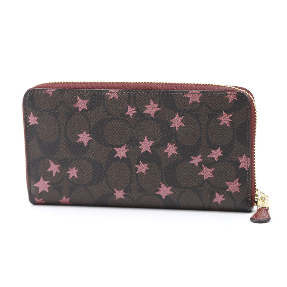 COACH OUTLET コーチアウトレット ポップスタープリントラウンド長財布 F39085/IMBMC ブラウン／コンビ【FITHOUSE ONLINE SHOP】