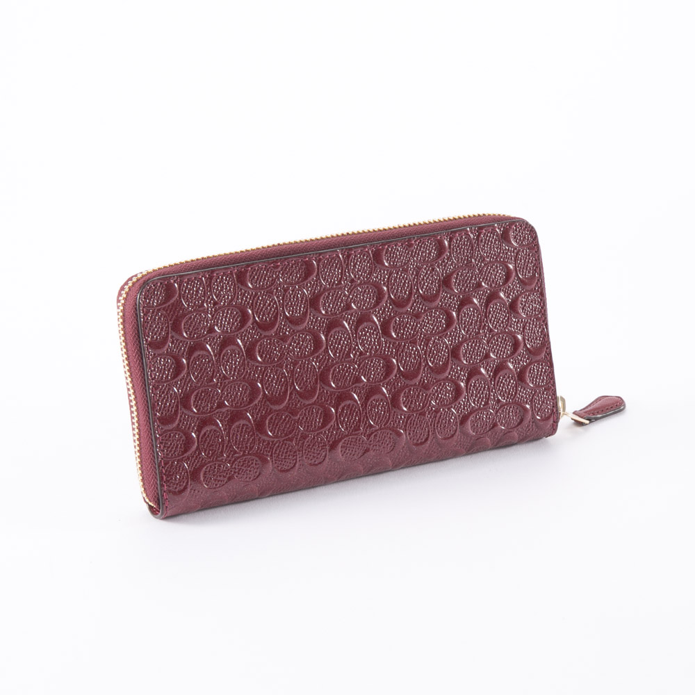 コーチ COACH 長財布 ｼｸﾞﾈｴﾝﾎﾞｽﾄﾞﾚｻﾞｰﾗｳﾝﾄﾞ長 F54805【FITHOUSE ONLINE SHOP】