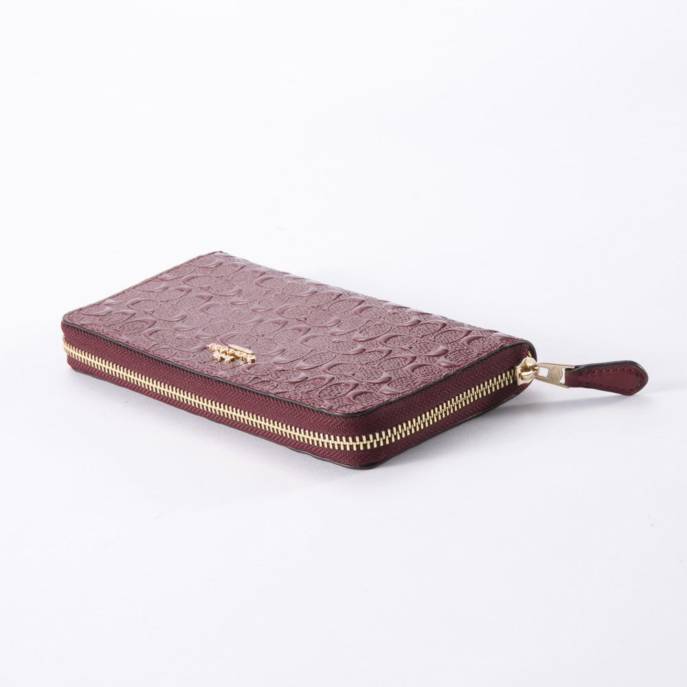 コーチ COACH 長財布 ｼｸﾞﾈｴﾝﾎﾞｽﾄﾞﾚｻﾞｰﾗｳﾝﾄﾞ長 F54805【FITHOUSE ONLINE SHOP】
