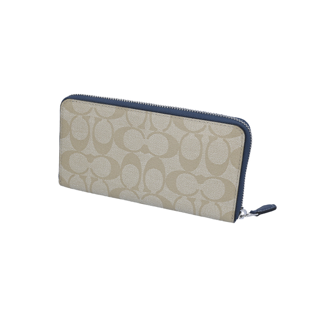 コーチアウトレット COACH OUTLET 長財布 PVCシグネチャーロゴレインボーアコーディオン長F F77844【FITHOUSE ONLINE SHOP】