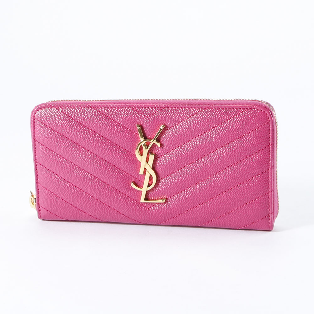 サンローラン Saint Laurent 長財布 モノグラムYSLマテラッセラウンド 