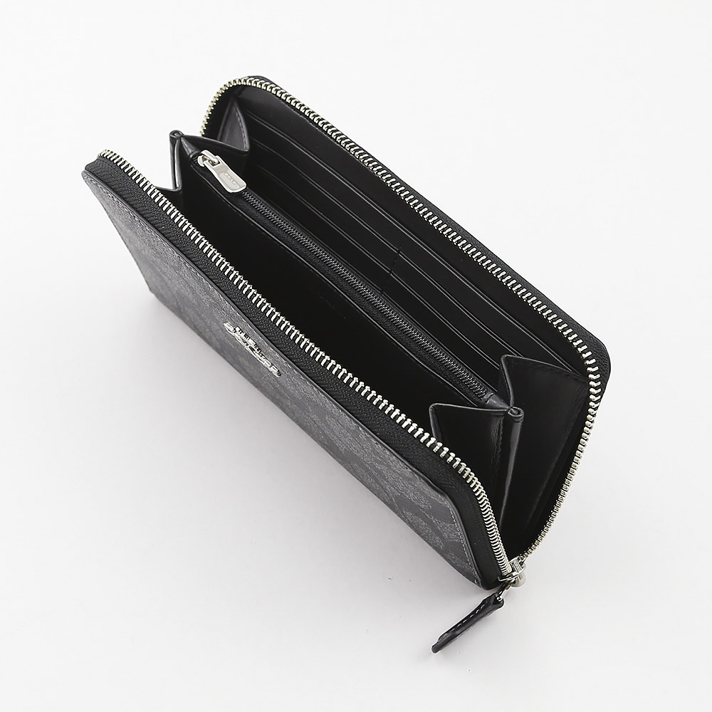 コーチ COACH PVCﾒﾀﾘｯｸｼｸﾞﾈﾗｳﾝﾄﾞ長財布 F39670【FITHOUSE ONLINE SHOP】