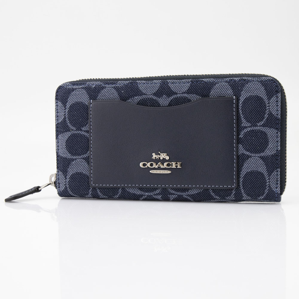 コーチ COACH 長財布 F67588 SV DE ネイビーブルー【FITHOUSE ONLINE SHOP】