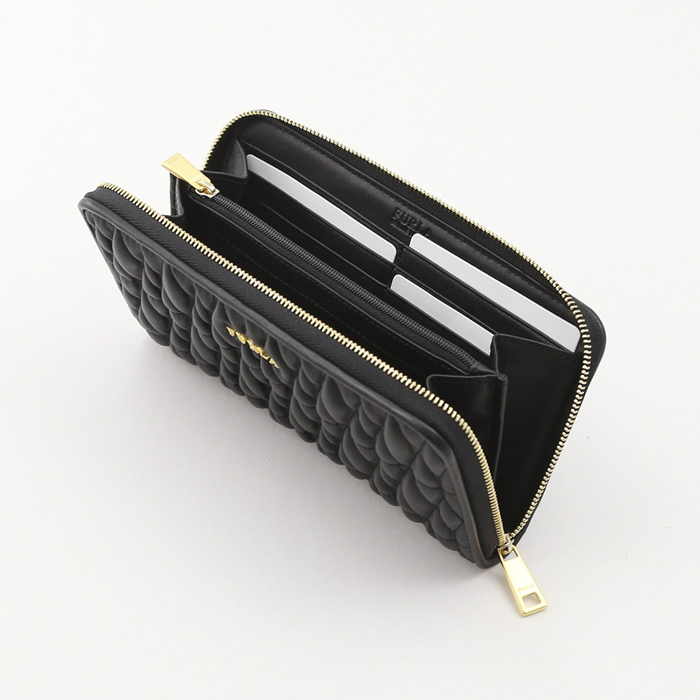 フルラ FURLA 長財布 COMETAキルティングラウンド長財布 PAV3-993818/ONYX/ブラック【FITHOUSE ONLINE SHOP】