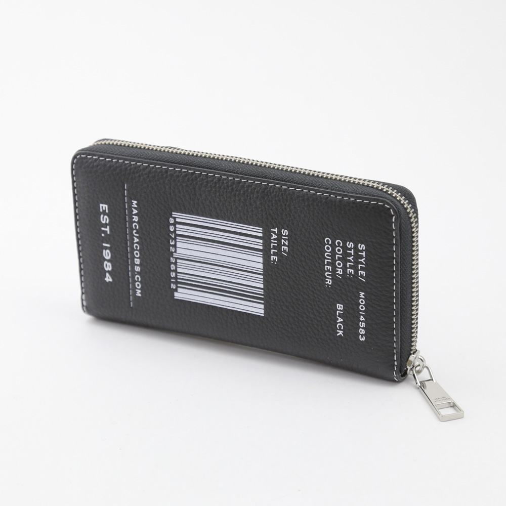 マークジェイコブス MARCJACOBS 長財布 TEXTURED TAGラウンド長財布 M0014868 001-B ブラック【FITHOUSE ONLINE SHOP】