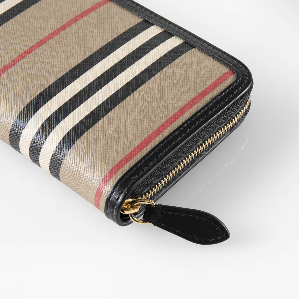 バーバリー BURBERRY 長財布 アイコンストライフＥキャンパス&レザーラウンド 8030448【FITHOUSE ONLINE SHOP】