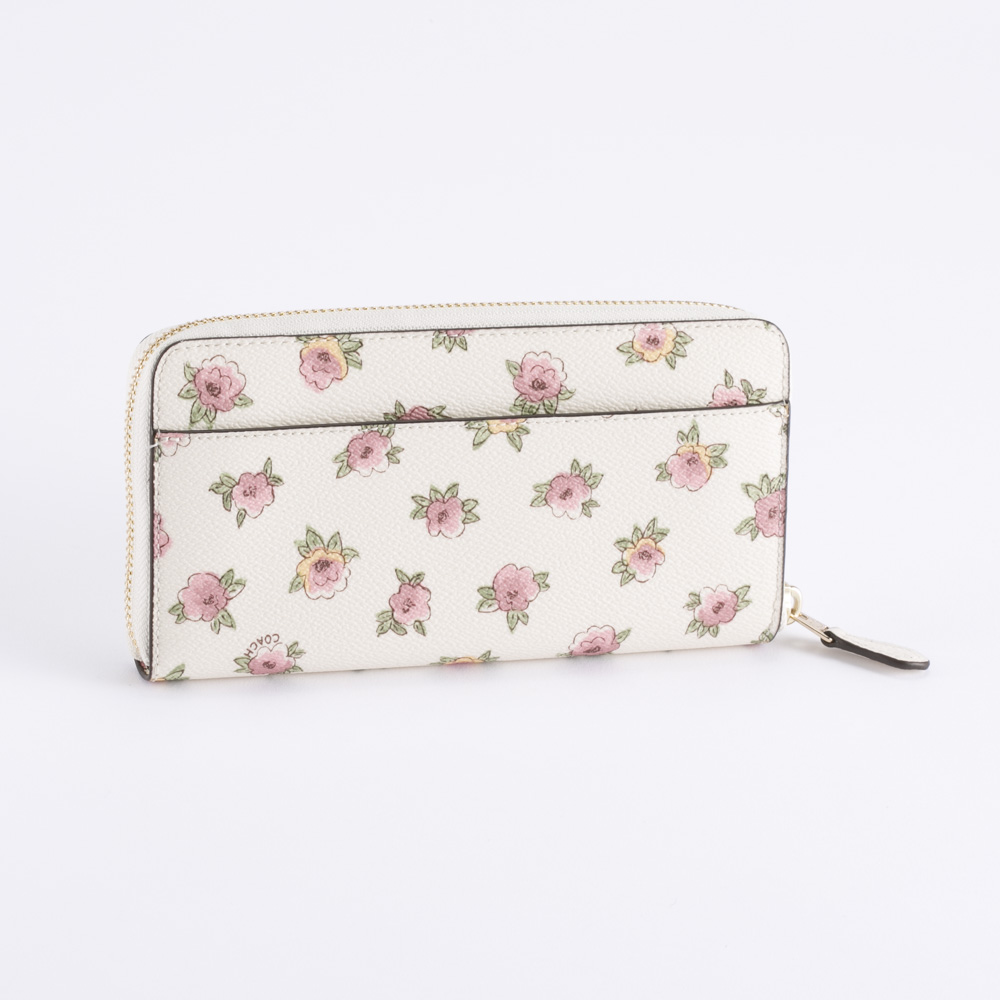 COACH OUTLET コーチアウトレット フラワーパッチプリントラウンド長 12157/LIMQ6 ホワイト【FITHOUSE ONLINE SHOP】