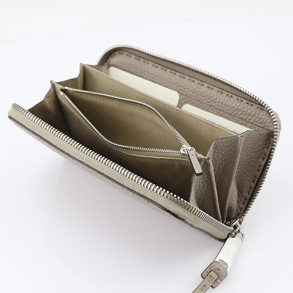 FENDI フェンディ SELLERIAカーフレザーラウンド長 8M0374-SFR/F04Y9 ベージュ【FITHOUSE ONLINE SHOP】