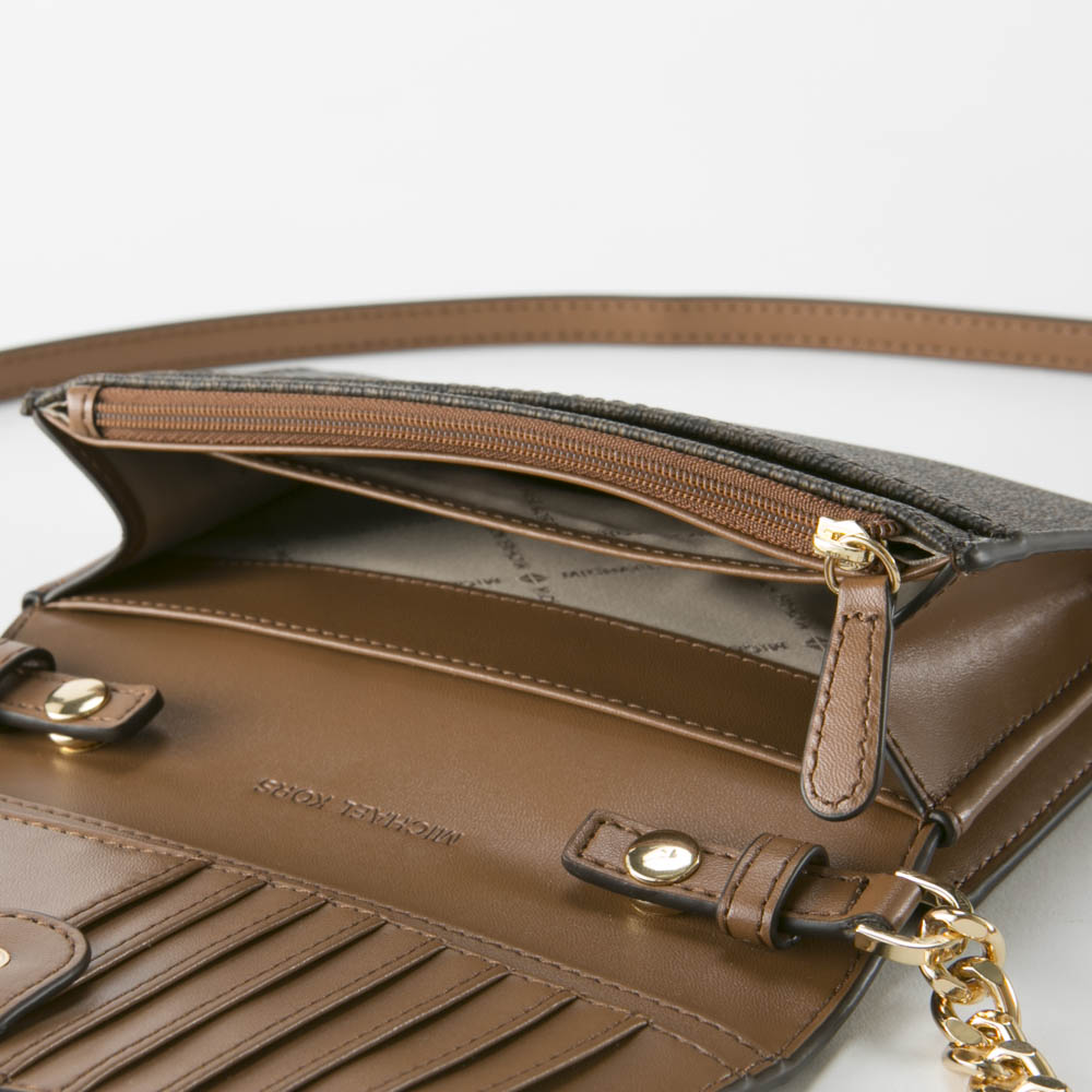 マイケルコース MICHAEL KORS PVCシグネチャーポシェット財布 35F0GTVC8B/O【FITHOUSE ONLINE SHOP】