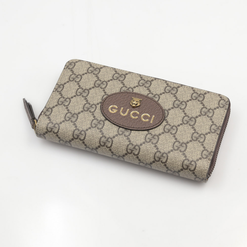 GUCCI グッチ Neo Vintage GGスプリーム ジップ 長財布-