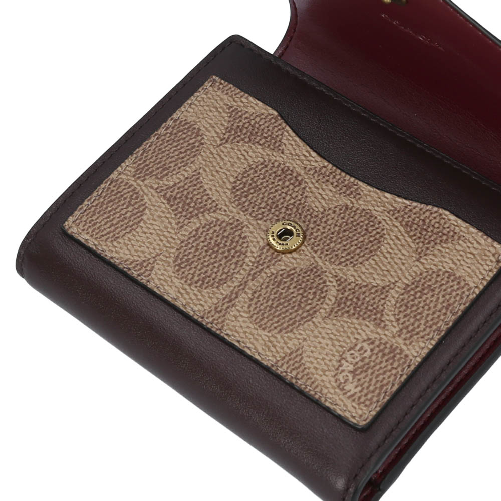 コーチ COACH ミドル折財布 ｼｸﾞﾈﾁｬｰｽﾓｰﾙ三折外小銭付 76416【FITHOUSE ONLINE SHOP】
