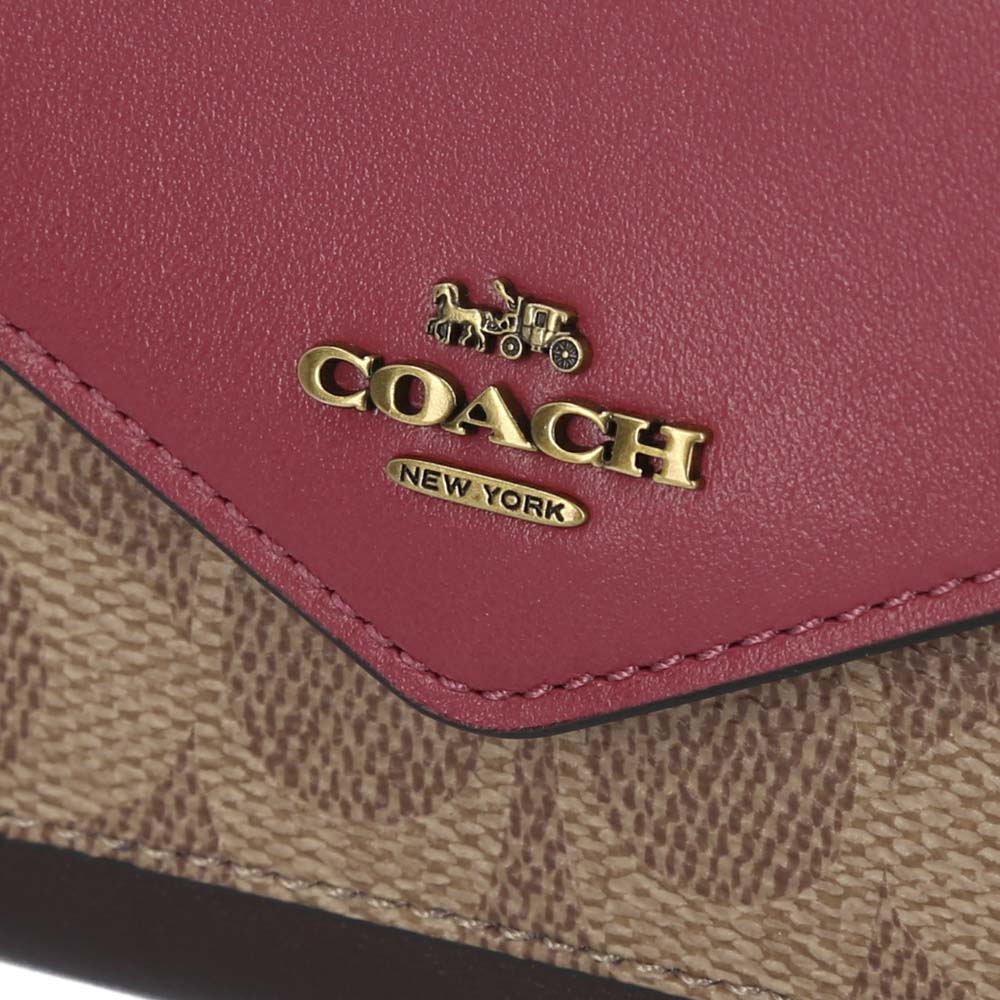 コーチ COACH ミドル折財布 ｼｸﾞﾈﾁｬｰｽﾓｰﾙ三折外小銭付 76416【FITHOUSE ONLINE SHOP】