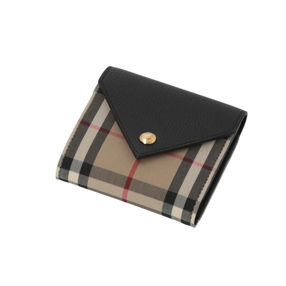 バーバリー BURBERRY 折財布 ヴィンテージチェック&レザー三折サイド小銭付 8026114【FITHOUSE ONLINE SHOP】