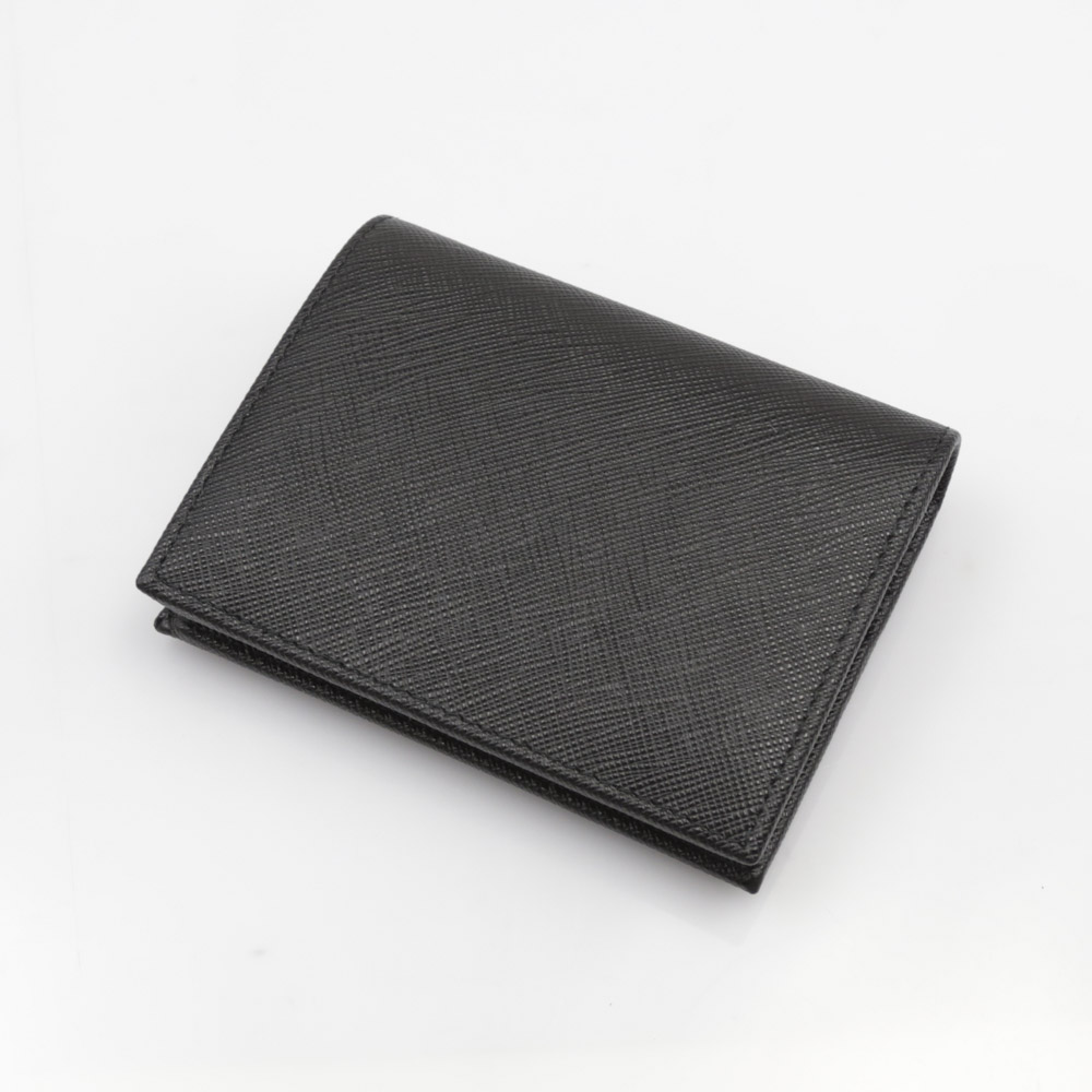 プラダ PRADA ミドル財布 SAF.METALﾀﾞｲ折中小銭付/NERO 1MV204-QWA【FITHOUSE ONLINE SHOP】