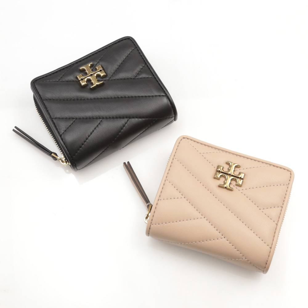 トリーバーチ TORY BURCH 折財布 KIRA CHEVRON折外RF小銭 56820【FITHOUSE ONLINE SHOP】