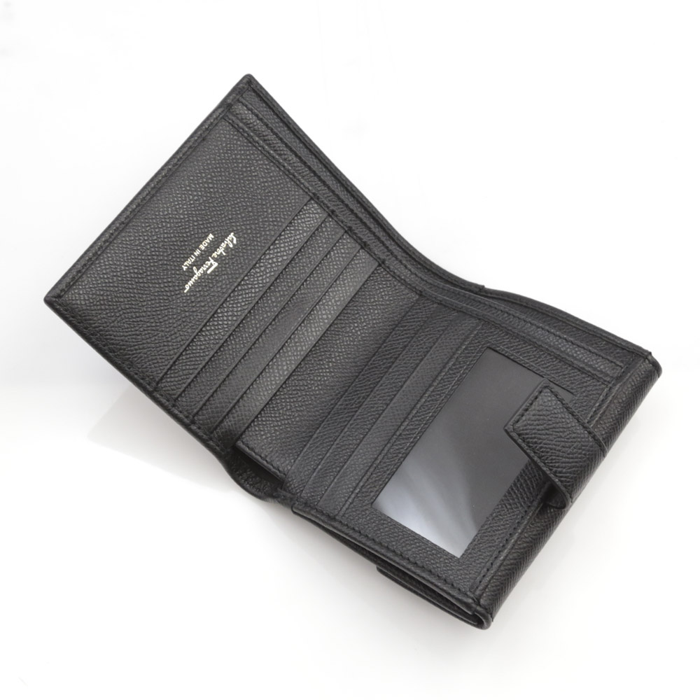 サルヴァトーレフェラガモ salvatore ferragamo 小銭付折財布 ガンチーニクリップ折外小銭付/0673998 C877【FITHOUSE ONLINE SHOP】