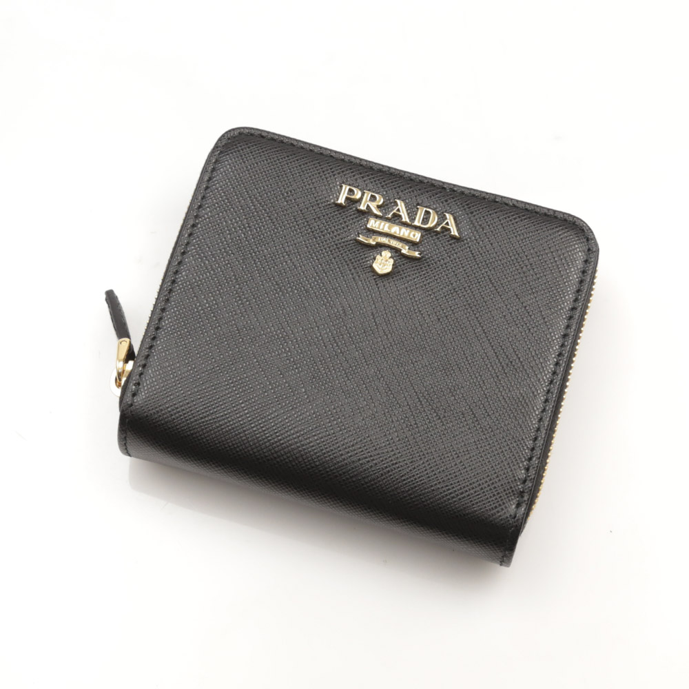 プラダ PRADA 折財布 SAF.METAL RF折外小銭/NERO 1ML036-QWA【FITHOUSE 