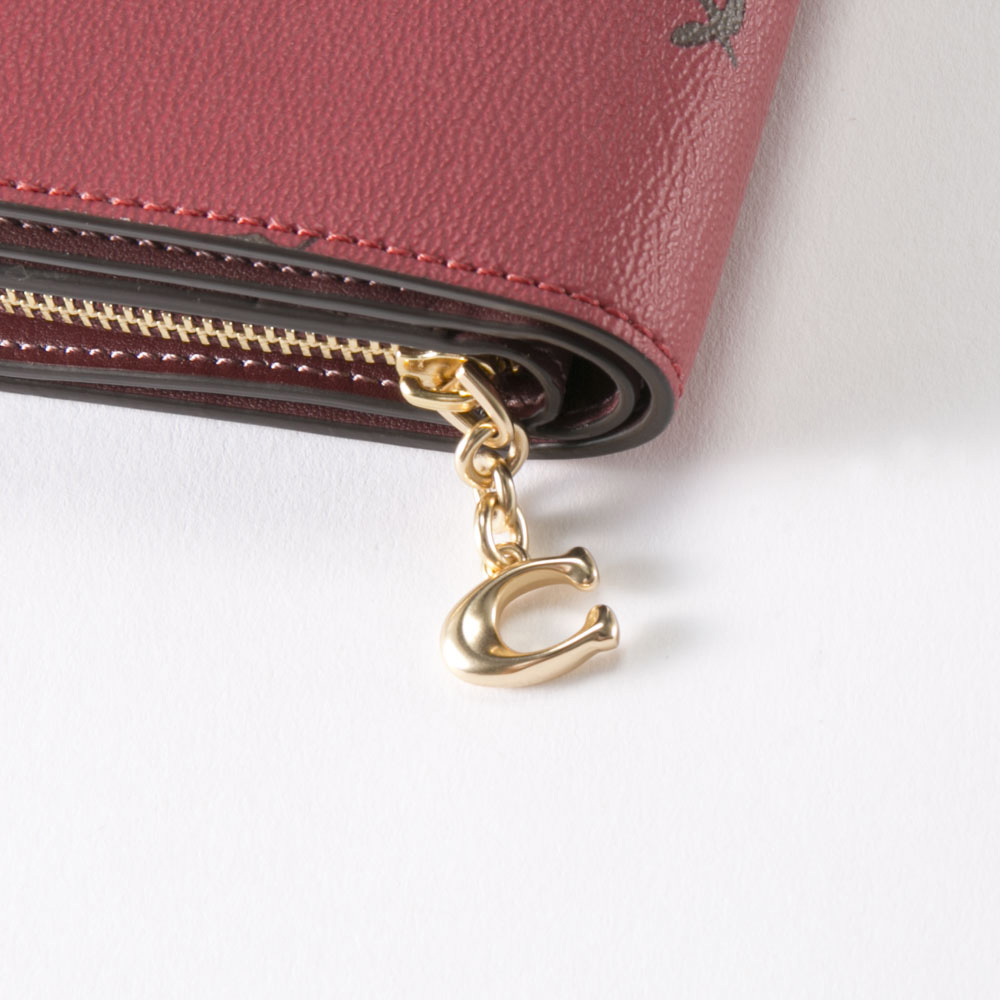 コーチ COACH 折財布 ハートフローラルスナップRF中小銭付 C2868 