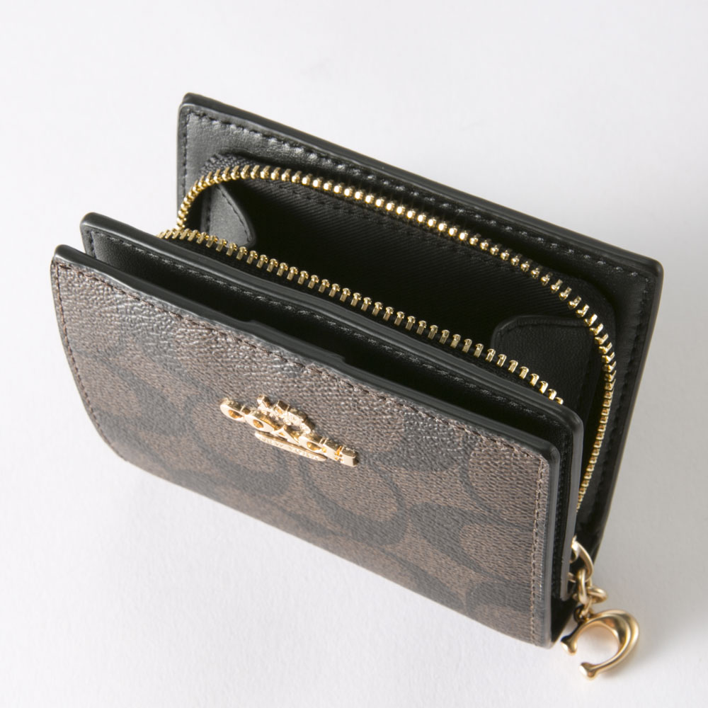 ふるさと割 ⅡCOACH コーチ エンボスシグネチ 折財布 小銭入付 匿名