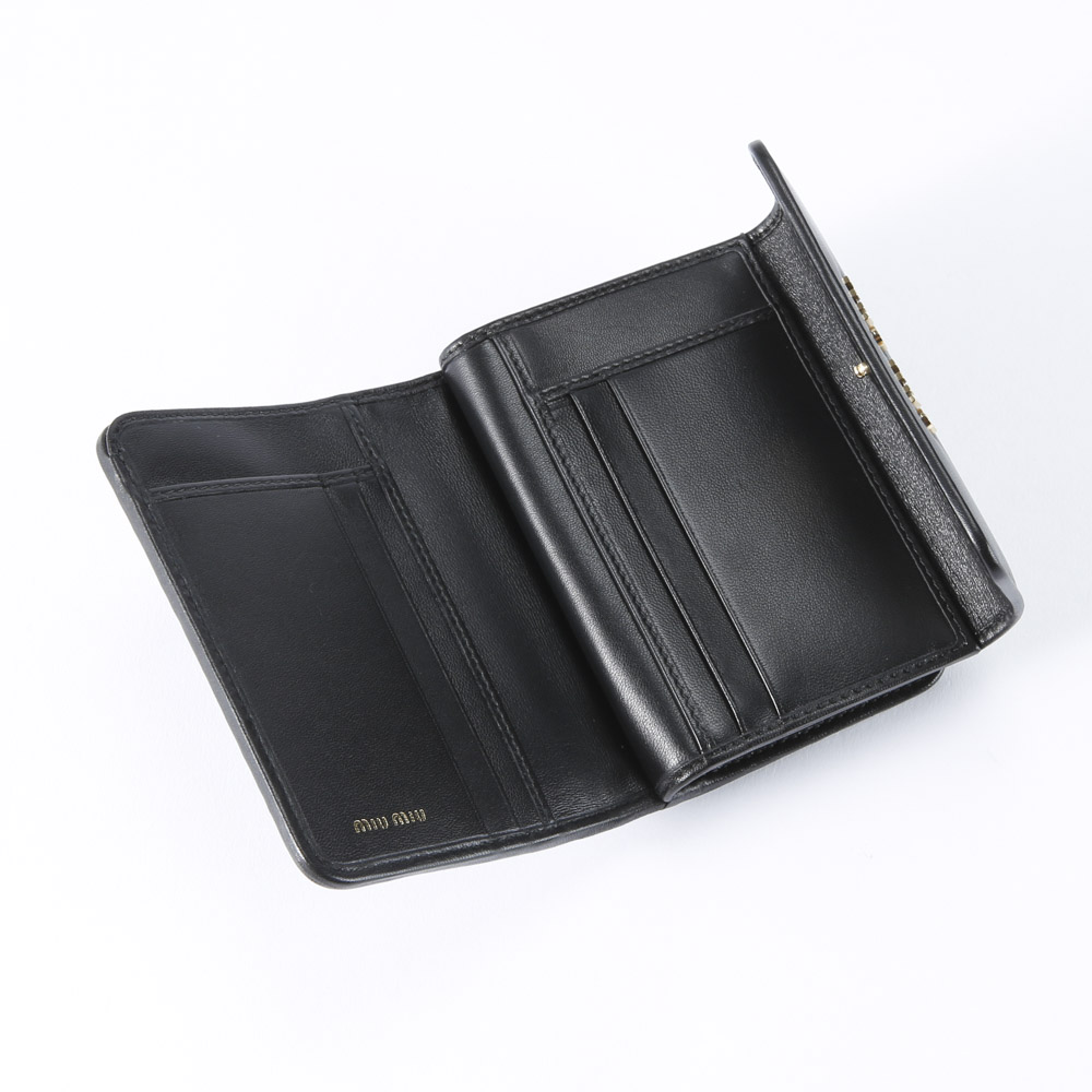 ミュウミュウ miumiu 折財布 MATELASSE三折外L字小銭付小 5ML002-N88【FITHOUSE ONLINE SHOP】