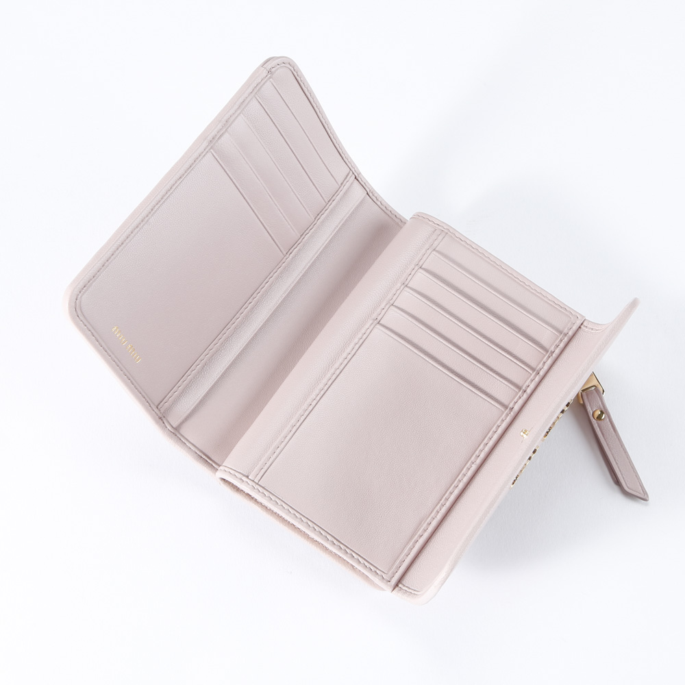 ミュウミュウ miumiu MATELASSE 三つ折り財布 5ML225-N88【FITHOUSE ONLINE SHOP】