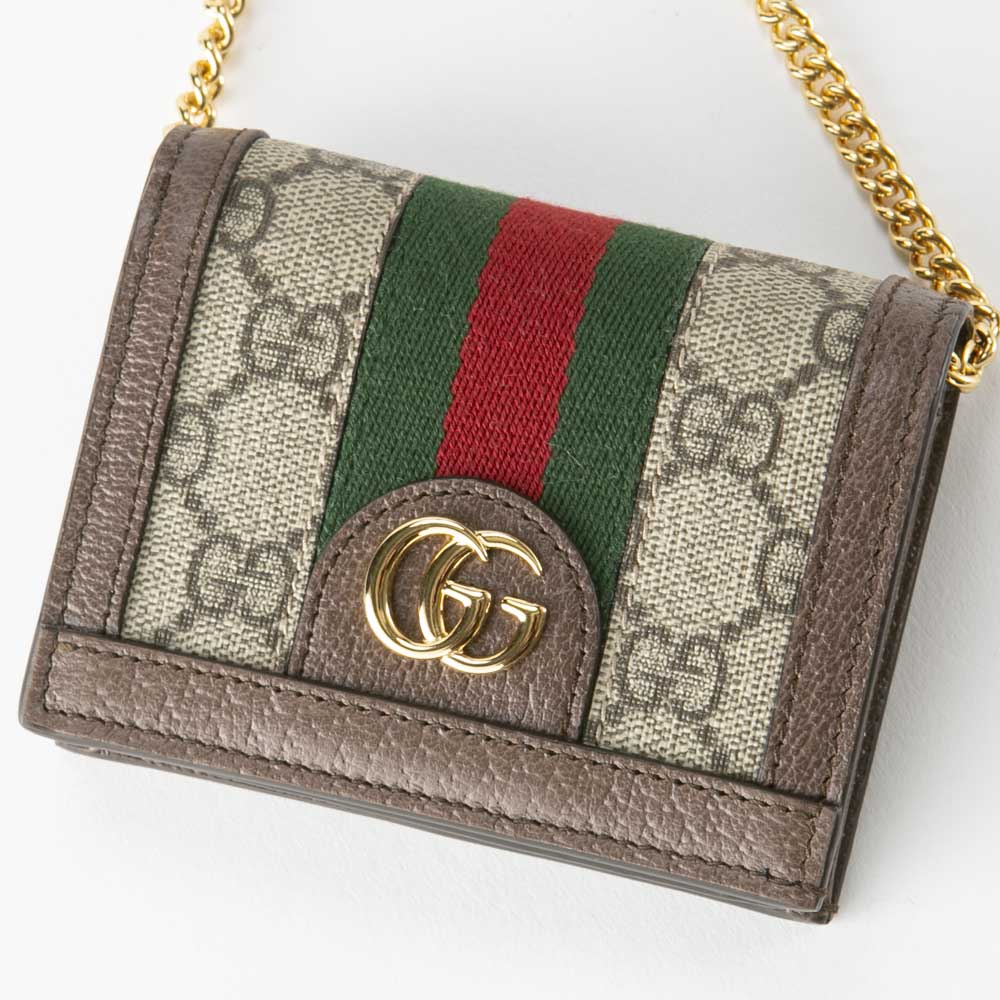 ❣️GUCCIグッチ❣️オールドグッチGGスプリーム 二つ折り財布01.03.411 グッチ GUCCI 折り財布 GGスプリーム OPHIDIA チェーンSD付き 625711