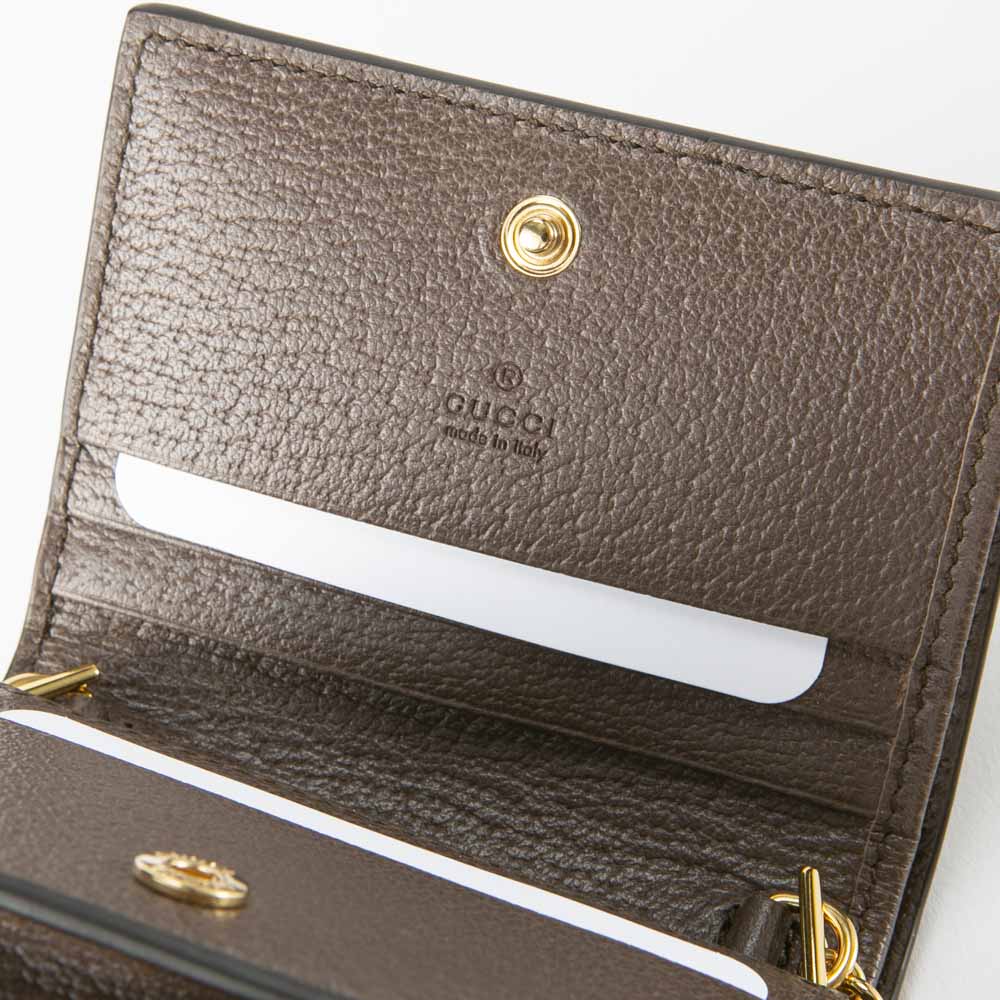 グッチ GUCCI 折り財布 GGスプリーム OPHIDIA チェーンSD付き 625711