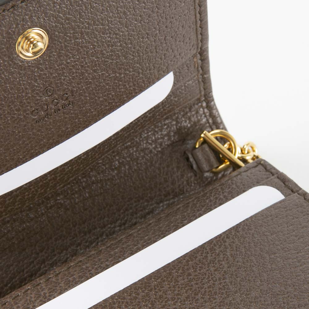 グッチ GUCCI 折り財布 GGスプリーム OPHIDIA チェーンSD付き 625711