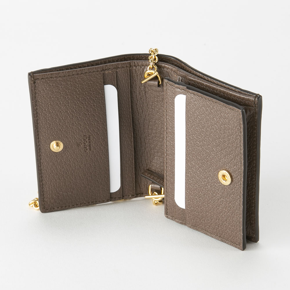 グッチ GUCCI 折り財布 GGスプリーム OPHIDIA チェーンSD付き 625711