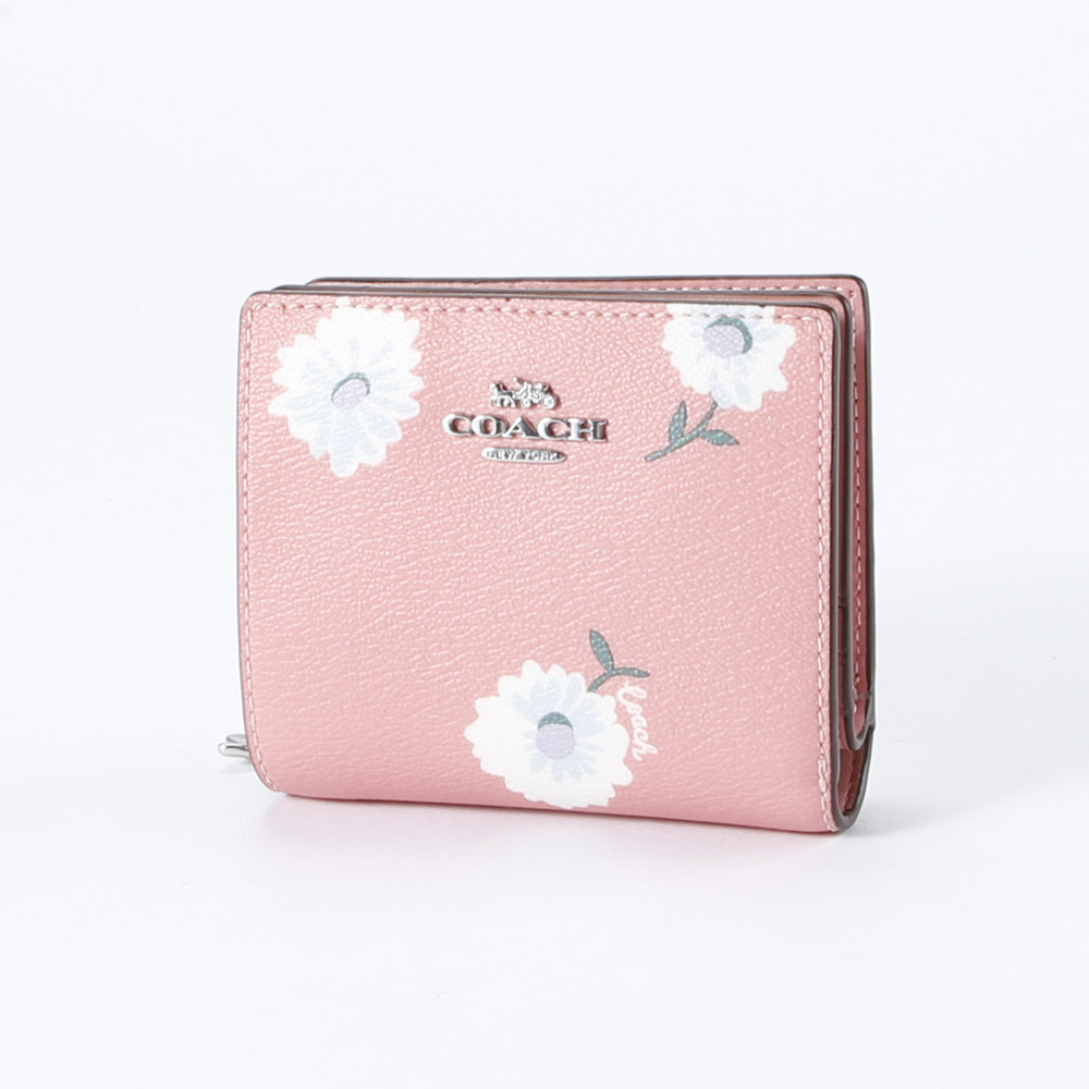 コーチ COACH PVCデイジープリント スナップ折り財布 小銭入れ付き C2889【FITHOUSE ONLINE SHOP】