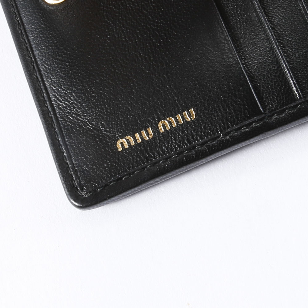 ミュウミュウ miumiu 折り財布 MATELASSE 5MV204-N88【FITHOUSE ONLINE SHOP】