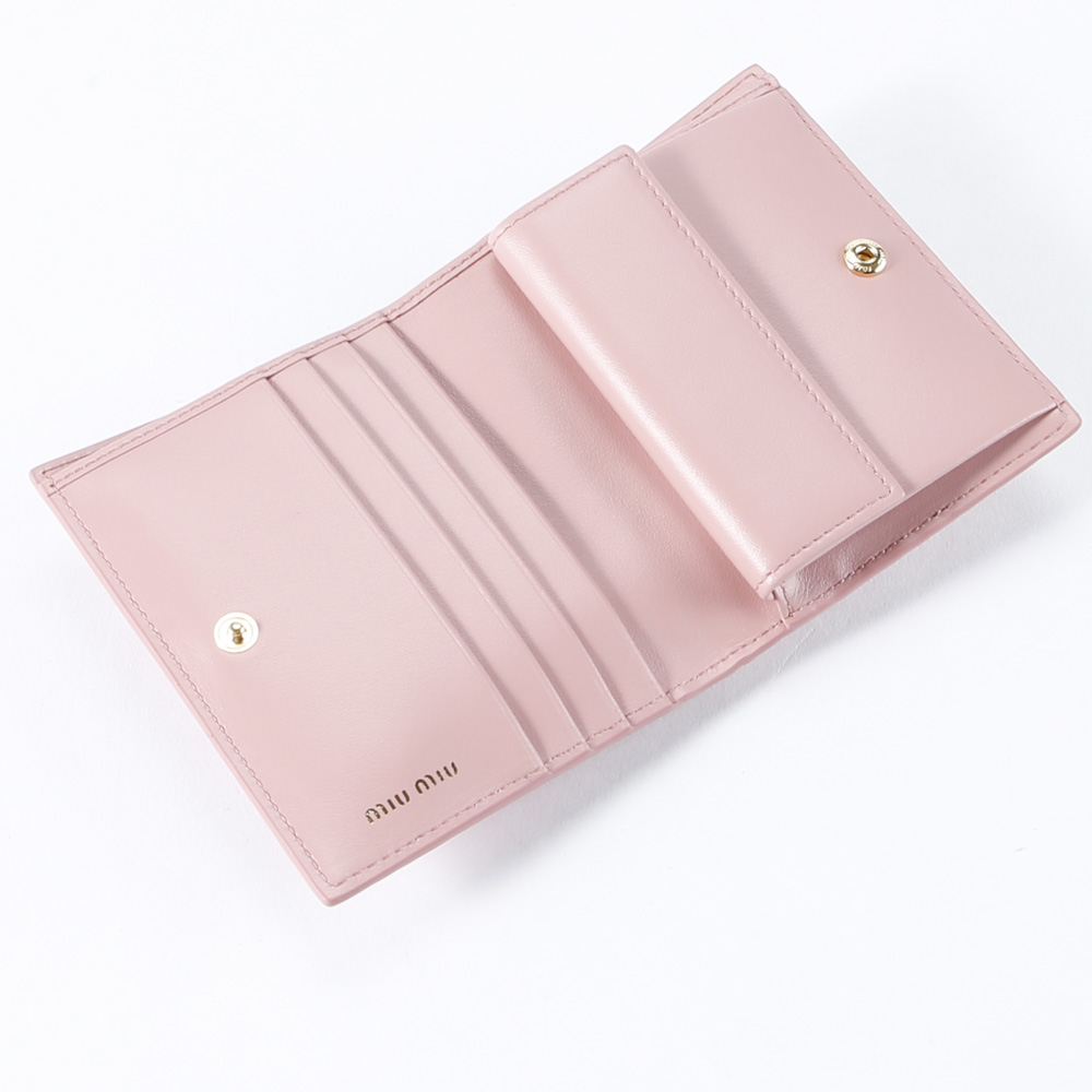 ミュウミュウ miumiu 折財布 ST.COCCO型押 折財布小銭入付/ROSA 5MV204-2B8G【FITHOUSE ONLINE SHOP】