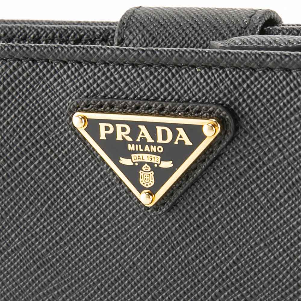 プラダ PRADA 折財布 SAF.TRIANGOLO 小銭入付/NERO 1ML018-QHH【FITHOUSE ONLINE SHOP】