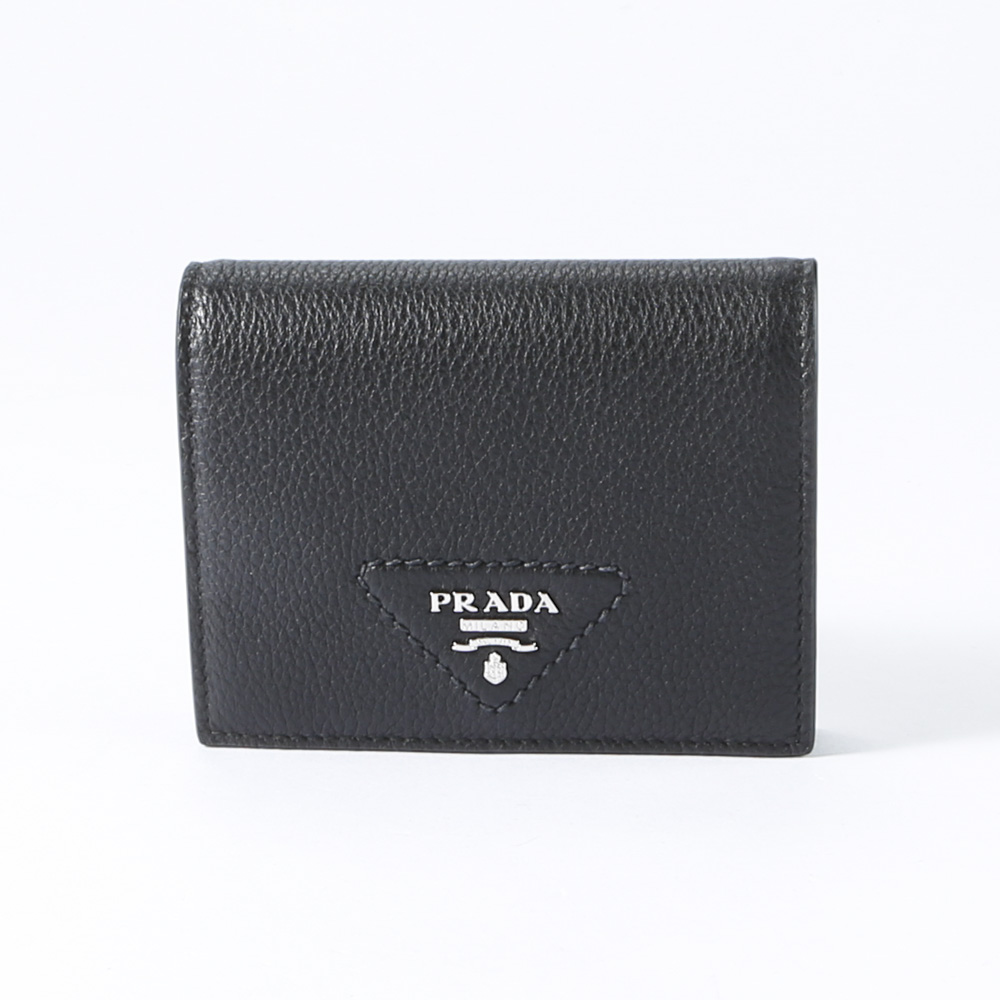 プラダ PRADA 折財布 VITELLO DAINO 小銭入付/NERO 1MV204-2BBE【FITHOUSE ONLINE SHOP】