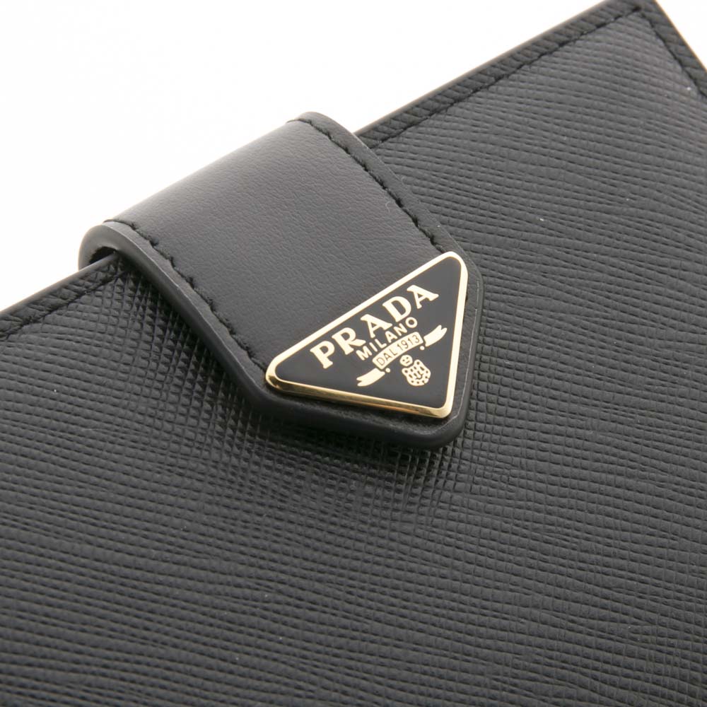 プラダ PRADA 折財布 SAFFIANO TAB 小銭入付/NERO 1MV204-2DYG【FITHOUSE ONLINE SHOP】