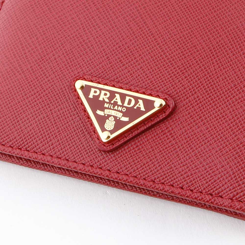 プラダ PRADA 折財布 SAF.TRIANGOLO 小銭入付/FUOCO 1MV204-QHH【FITHOUSE ONLINE SHOP】