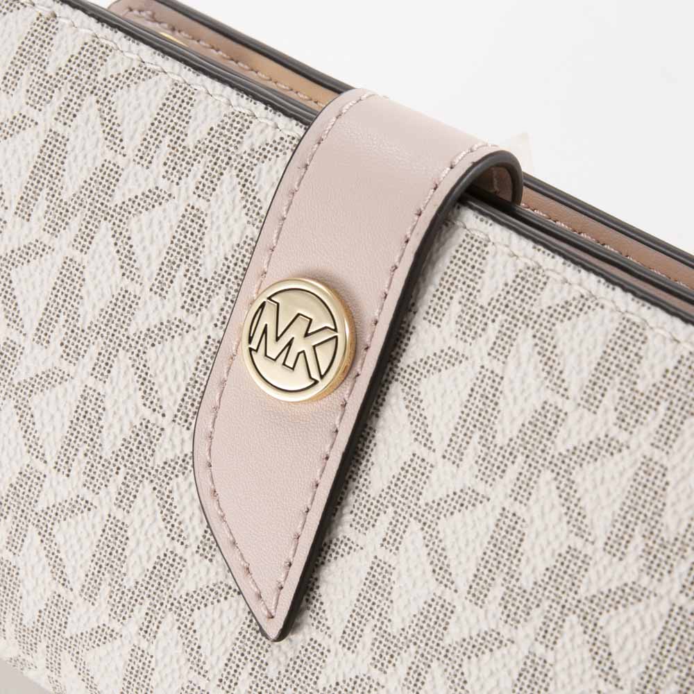 マイケルコース MICHAEL KORS 折財布 MK CHARM キャンバス シグネチャー 32F0G0KE8B【FITHOUSE ONLINE SHOP】