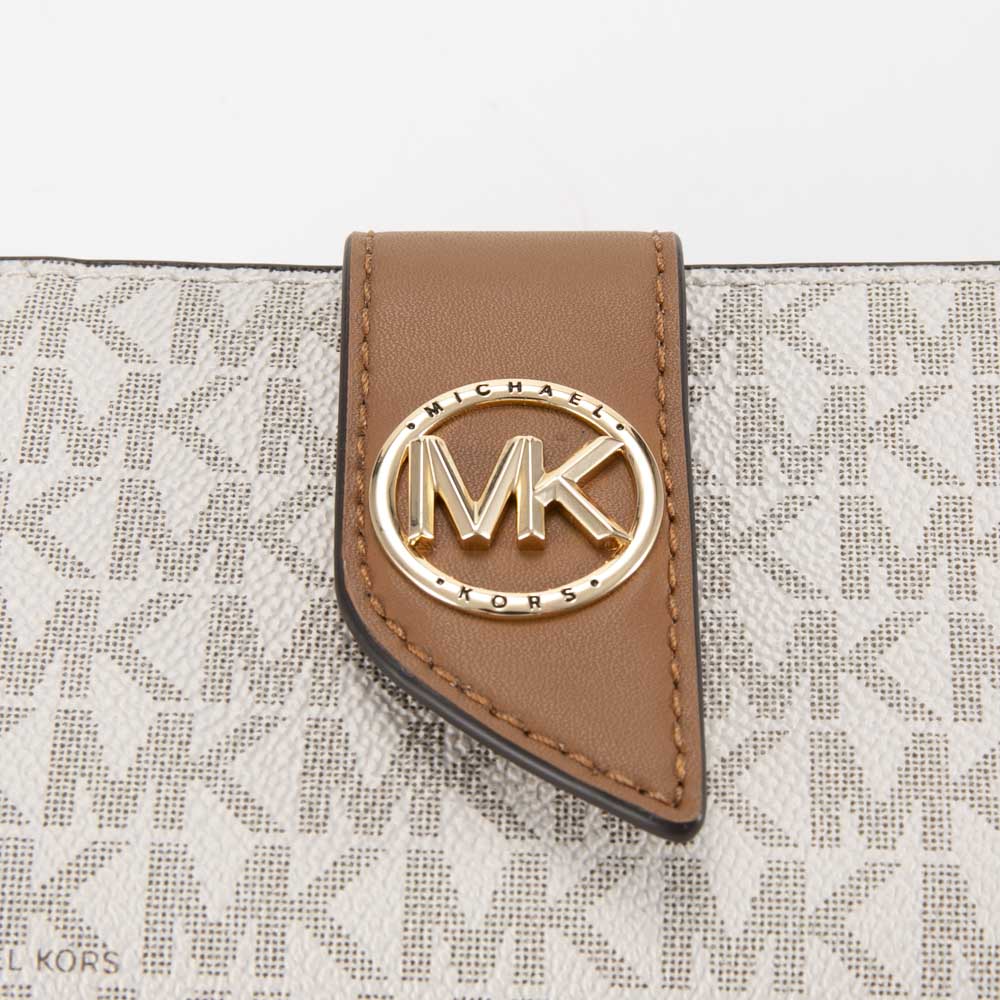 マイケルコース MICHAEL KORS 折財布 MK CHARM キャンバス シグネチャー 32F1GGRE8B【FITHOUSE ONLINE SHOP】