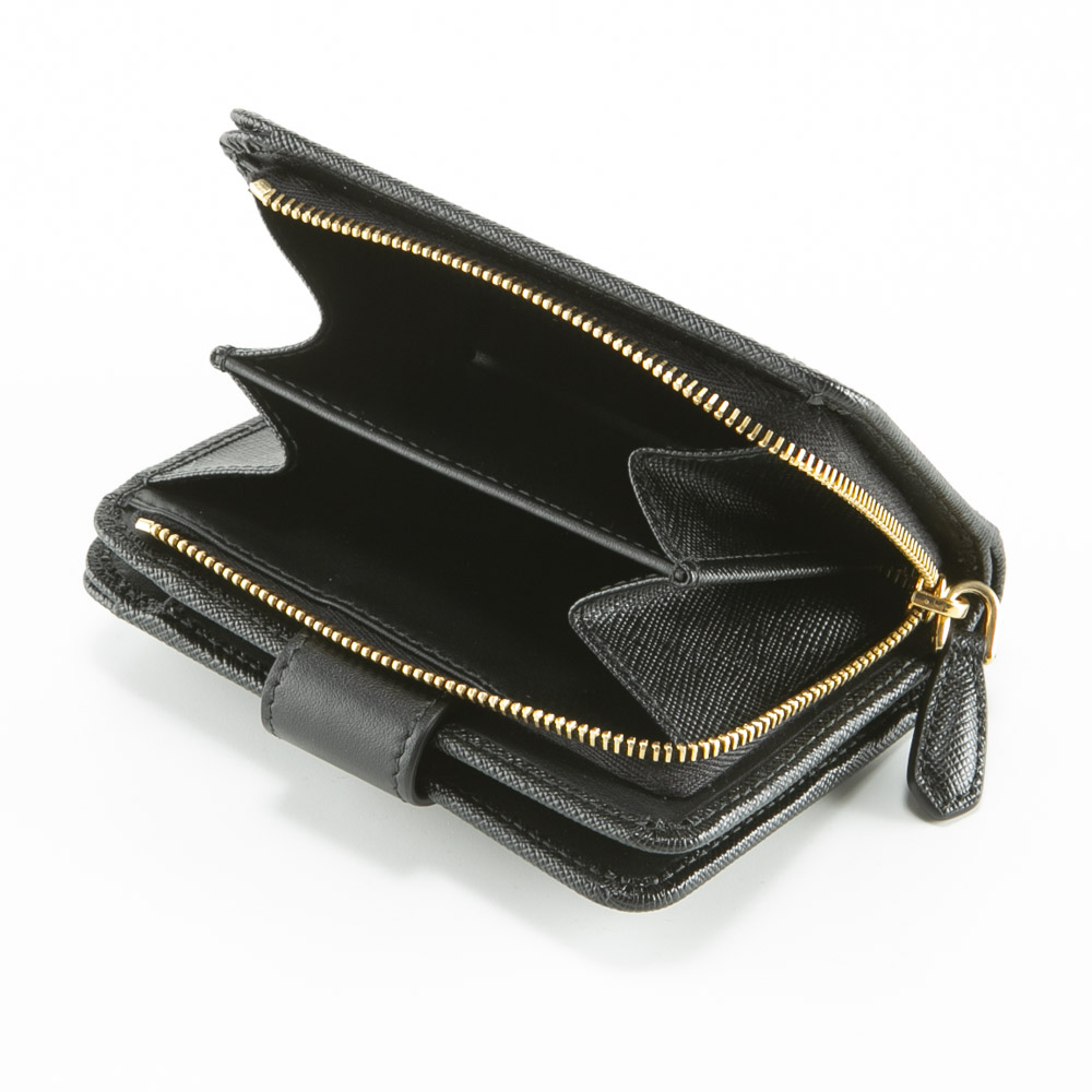 プラダ PRADA 折財布 SAFFIANO TAB L字F/NERO 1ML018-2DYG【FITHOUSE 
