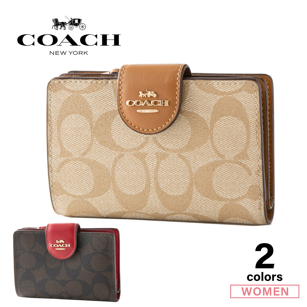 コーチ COACH 折財布 PVCシグネチャー MD 小銭入付 C0082【FITHOUSE ONLINE SHOP】