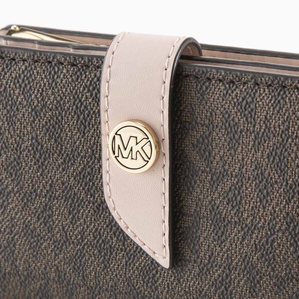 マイケルコース MICHAEL KORS 折財布 MK CHARM キャンバス シグネチャー 32F0G0KE8B【FITHOUSE ONLINE SHOP】