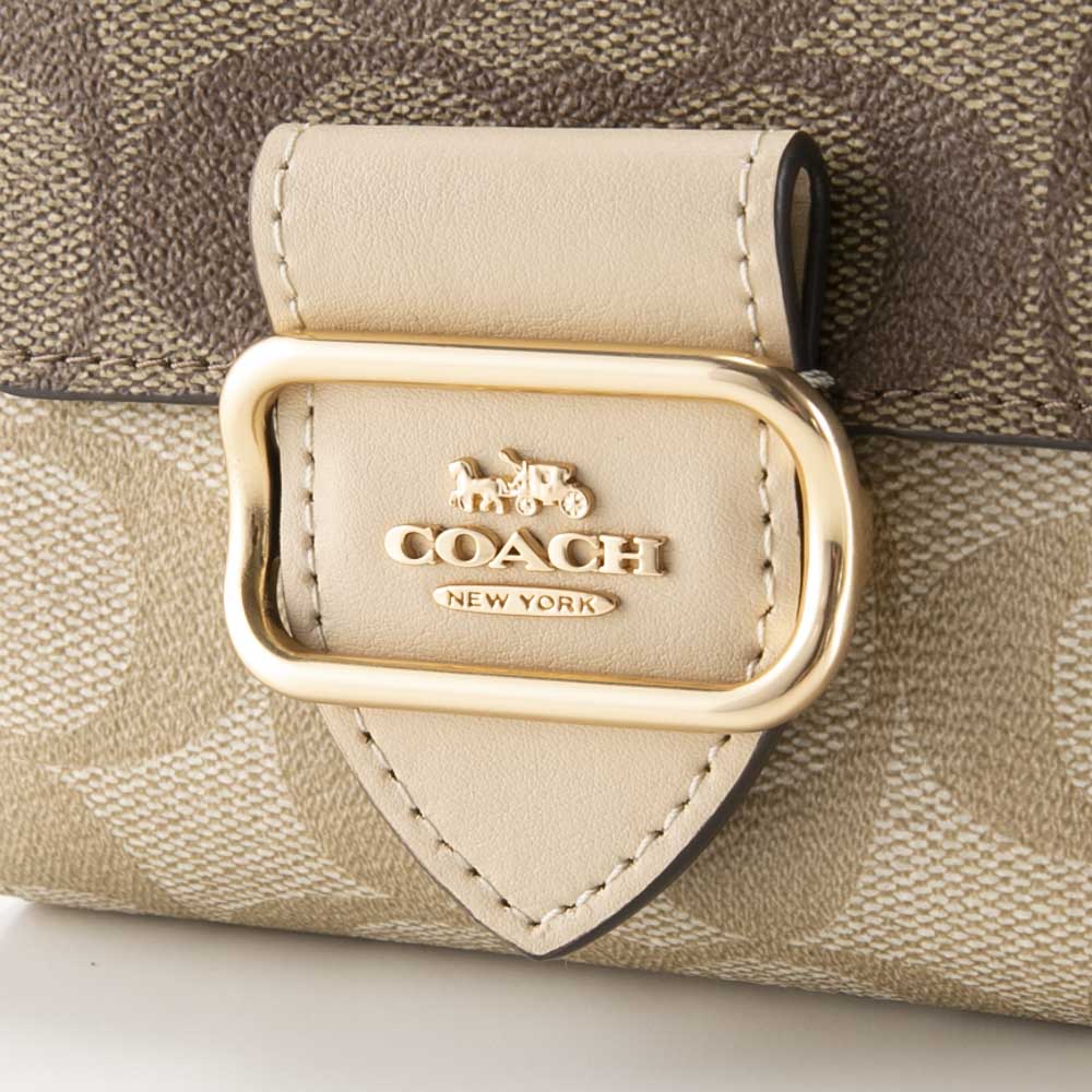 コーチ COACH 折財布 ブロックド シグネチャー SM モーガン 小銭入付 CH387【FITHOUSE ONLINE SHOP】