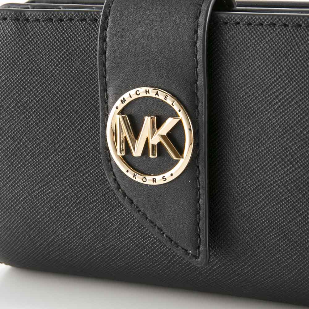 マイケルコース MICHAEL KORS GREENWICH MD タブ L字ファスナー折り