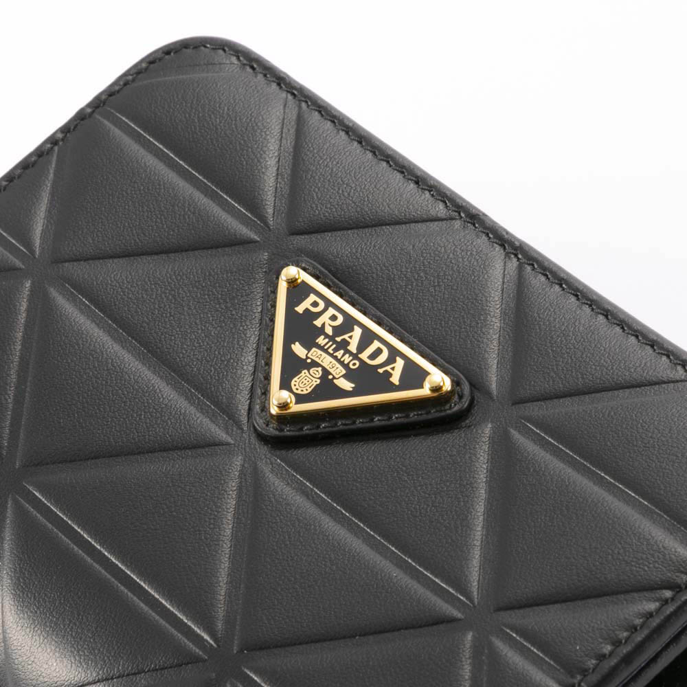プラダ PRADA SOFT CALF TRIANGOL 折り財布 1ML018 2C3W【FITHOUSE ONLINE SHOP】