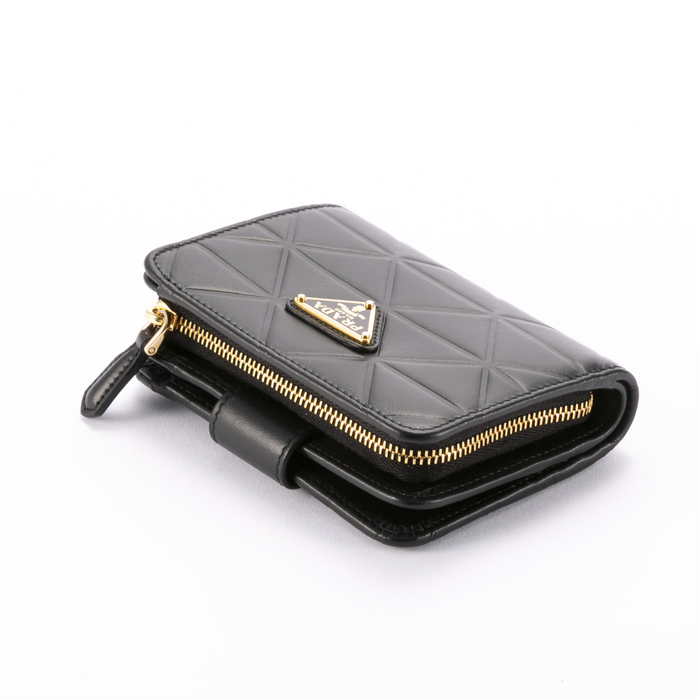 プラダ PRADA SOFT CALF TRIANGOL 折り財布 1ML018 2C3W【FITHOUSE ONLINE SHOP】