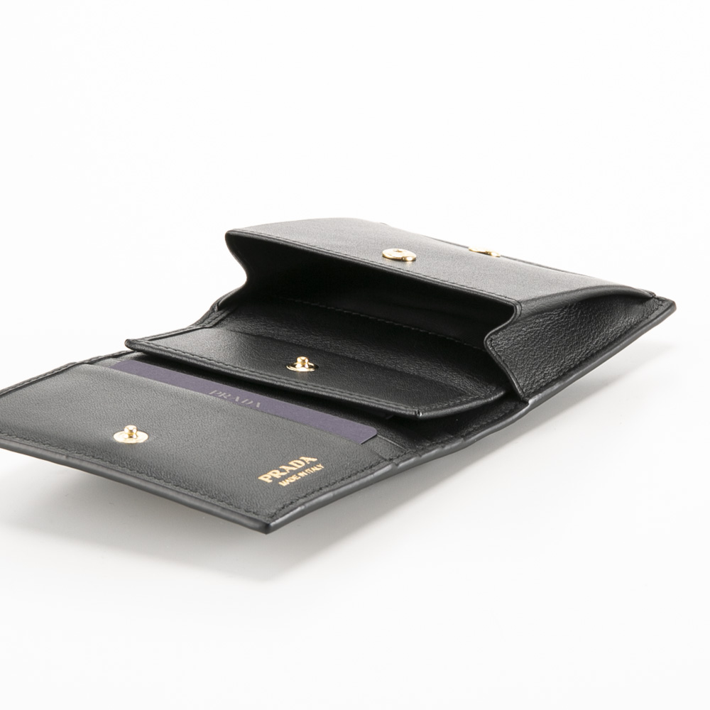 プラダ PRADA SOFT GRAIN 折り財布 1MV204 2CYS【FITHOUSE ONLINE SHOP】