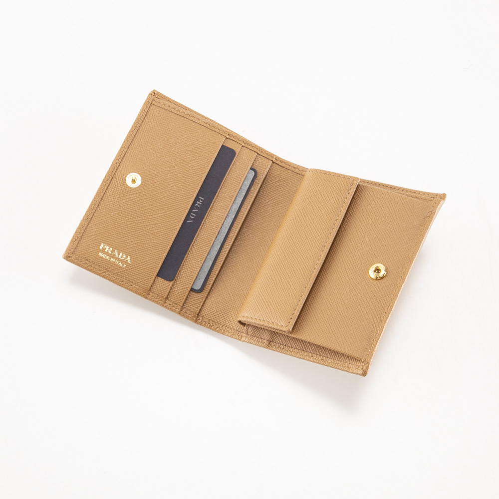 プラダ PRADA SAFFIANO TRIANGOLO 折り財布 1MV204 QHH【FITHOUSE ONLINE SHOP】