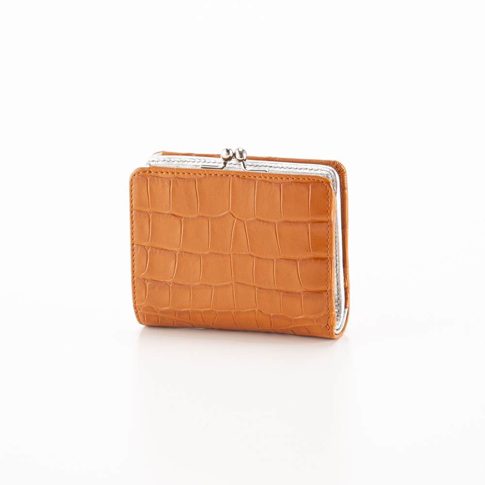 ヴィヴィアンウエストウッド Vivienne Westwood 折財布 EMBOSSED CROC LEATHER 三折 ガマ口小銭入付/BURNT ORANGE 5115002YW-L0039【FITHOUSE ONLINE SHOP】