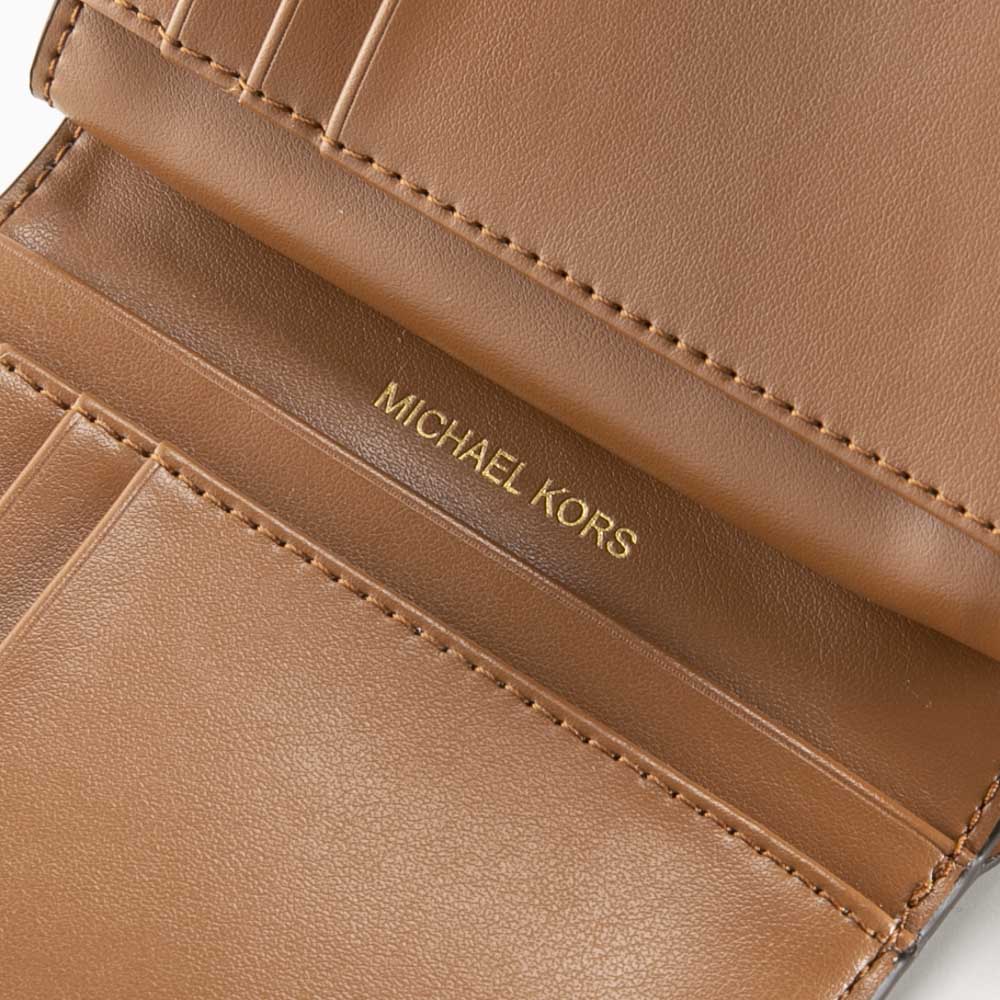 マイケルコース MICHAEL KORS 折財布 MK CHARM キャンバス シグネ SM タブ コンパクトポケット L字F小銭入付 32R4G0KF5B【FITHOUSE ONLINE SHOP】